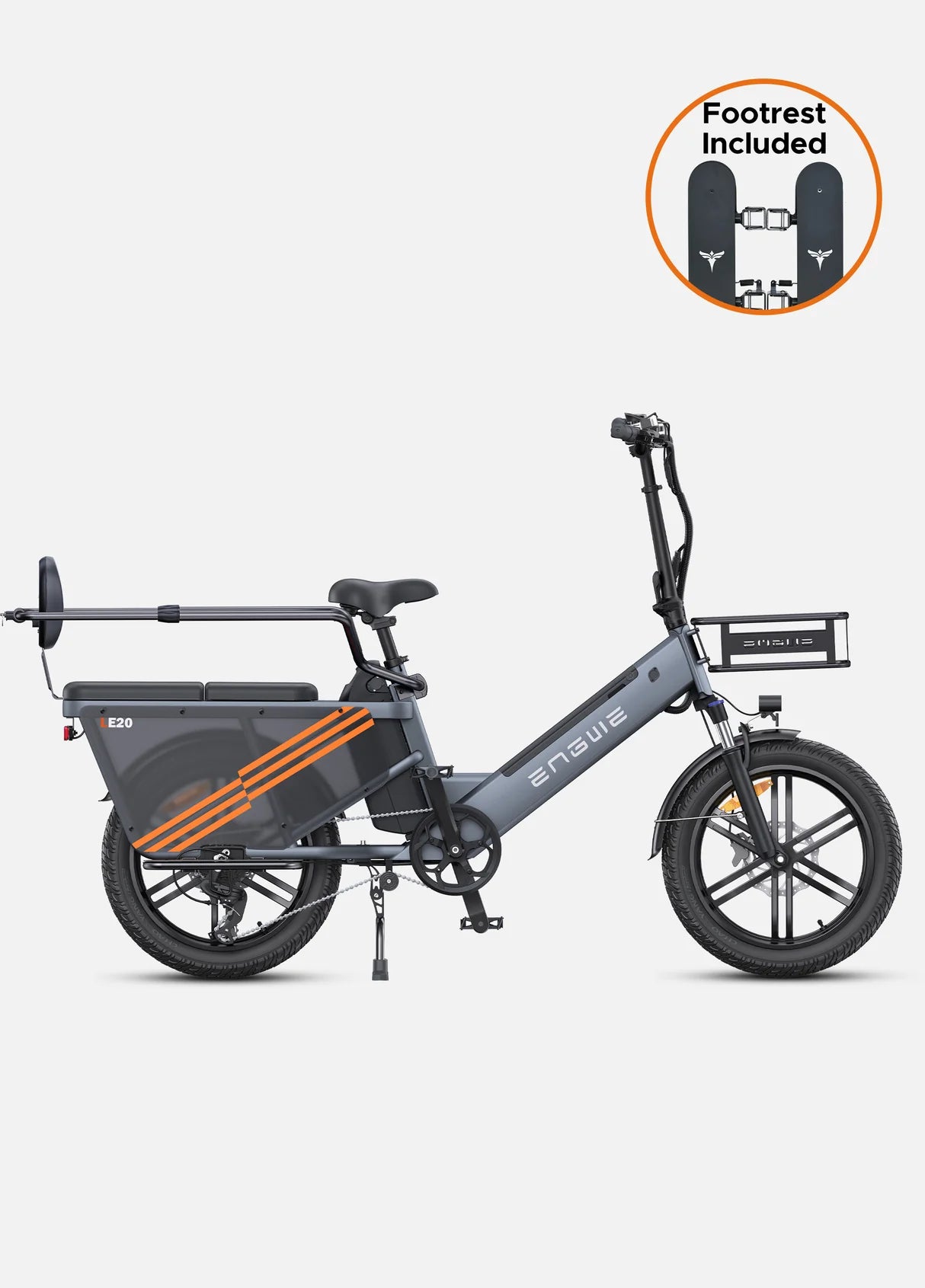 ENGWE LE20 Electric Cargo Bike - Grey