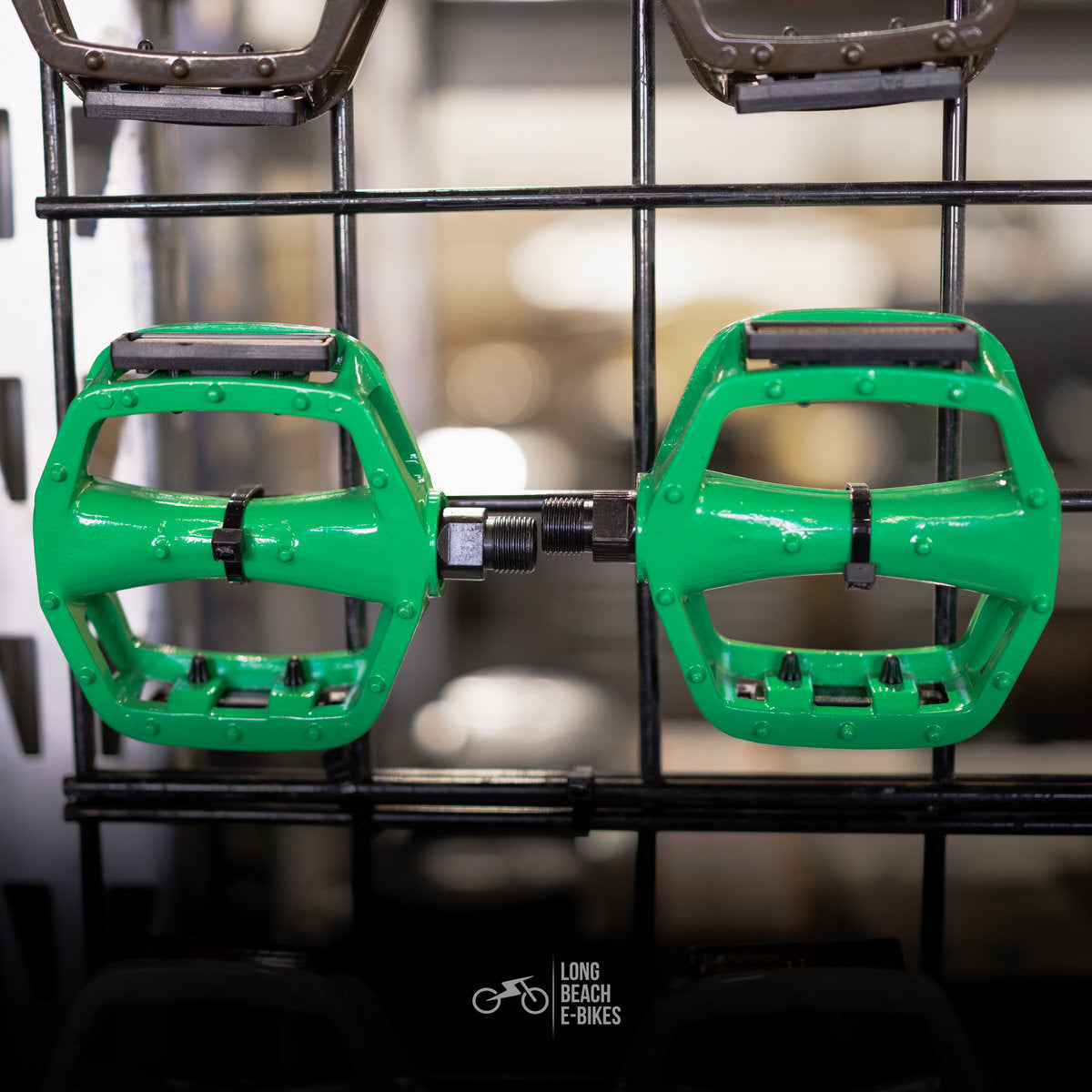 Bike Pedals Alloy Green