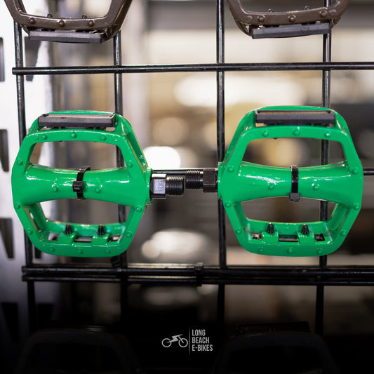 Bike Pedals Alloy Green