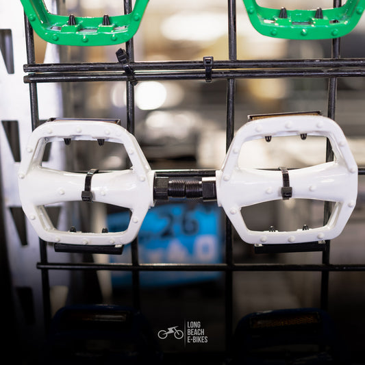 Bike Pedals Alloy White