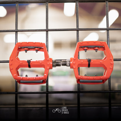 Bike Pedals Alloy Red
