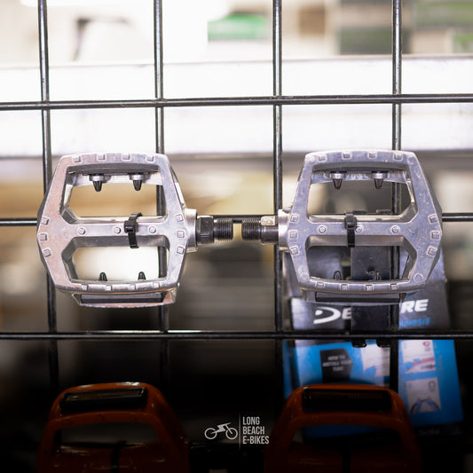 Bike Pedals Alloy Chrome
