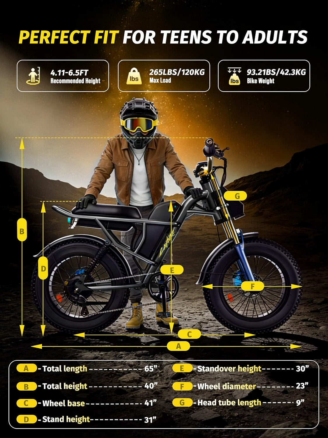 LAMBO EB-V2 Electric Bike 48V 1000W