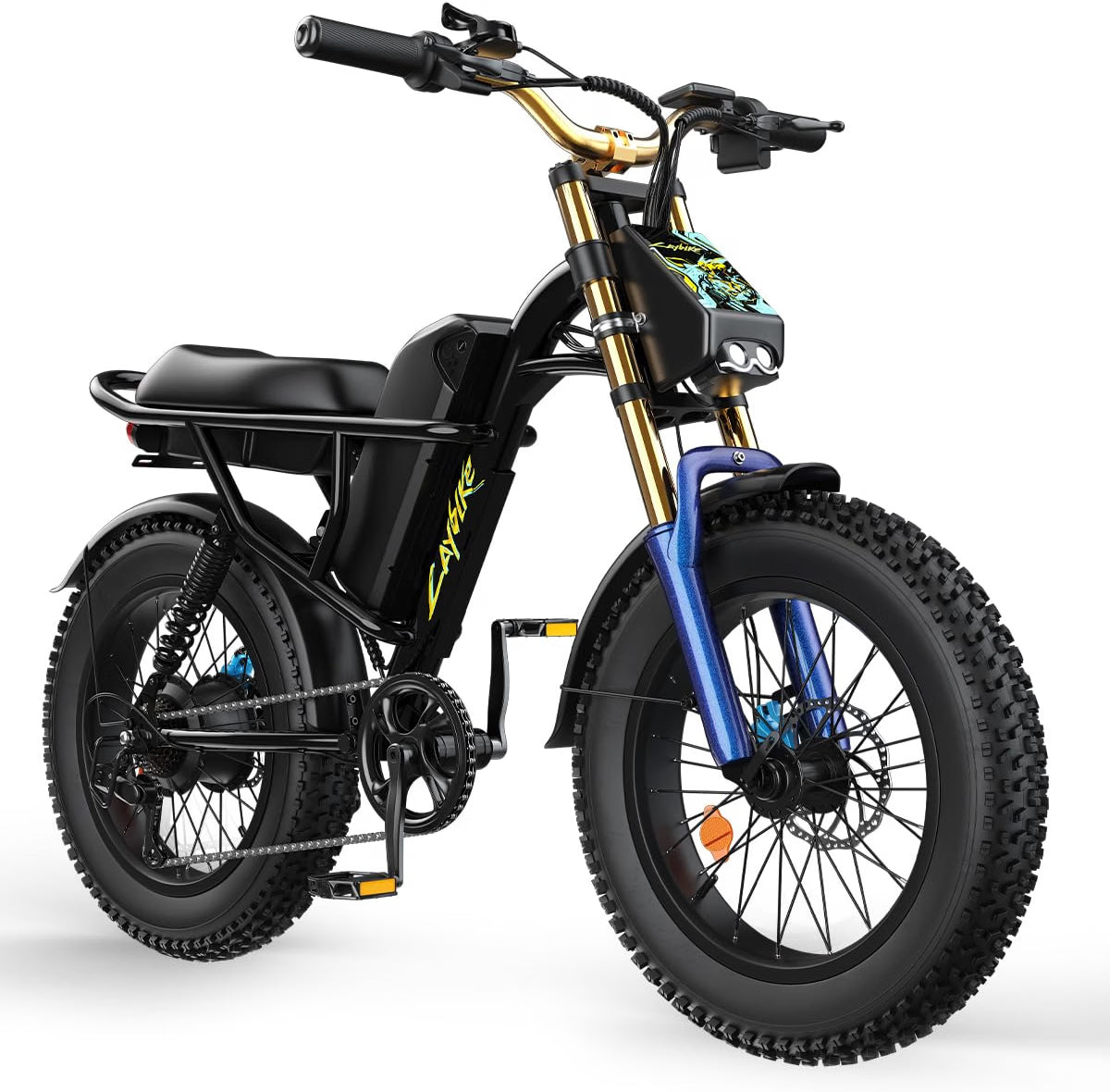 CAYBLKE Electric Bike 1500W Peak 20" Fat Tire