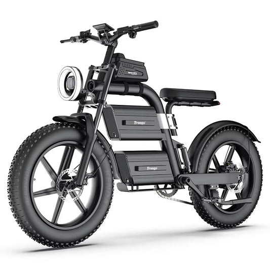 Freego Dual Battery Electric Motorcycle Bike with Adjustable Seat E20