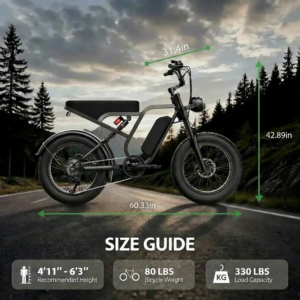 Hieha SU8 1.0 Moped Style Electric Bike