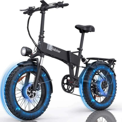Ridstar Folding Electric Bike H20 Pro 2000W Dual Motor 48V 23AH Battery