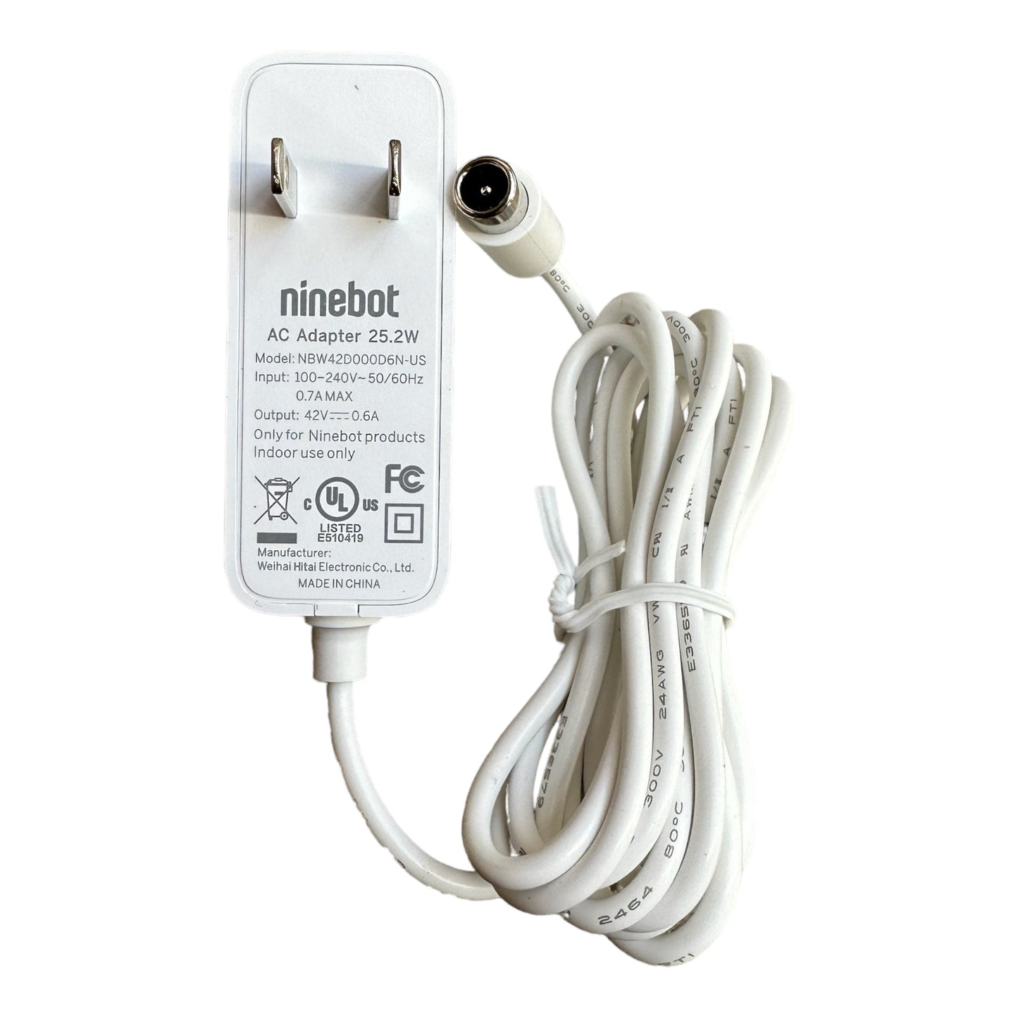 Charger for Ninebot S-Kids (Nano) Self-Balancing Scooter